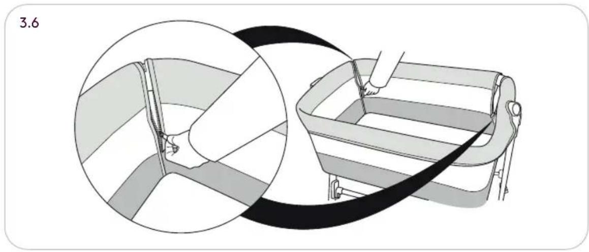 Silver Cross Voyager Co-Sleeper - CRADLE MODE - 6