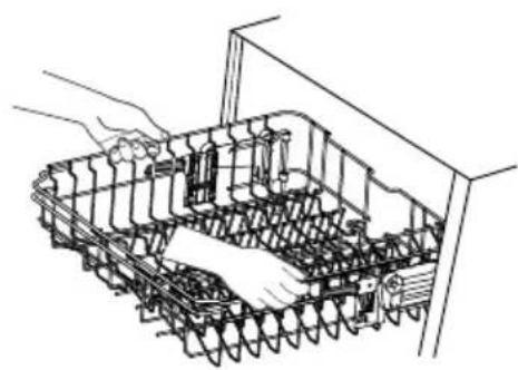 Caple DI653 - ADJUSTING THE UPPER BASKET - 1