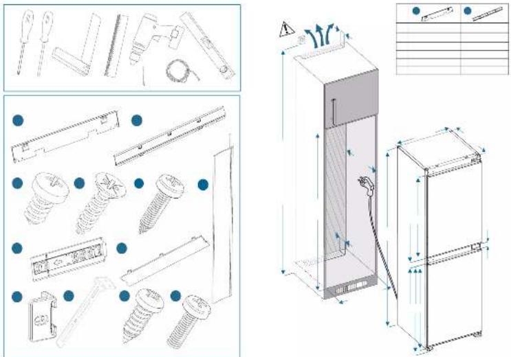Technical diagram showing exploded view and 3D layout of mechanical components with Chinese labels and annotations
