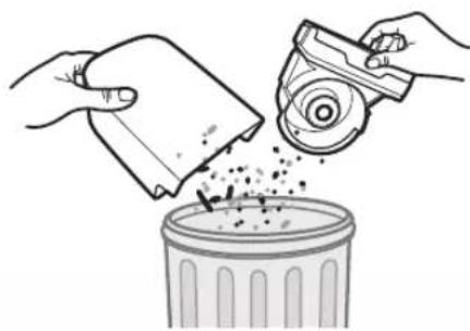 SAMSUNG PowerBot VR20R7250WD - Cleaning the dustbin - 3