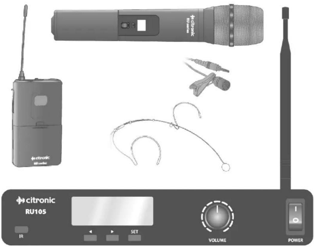citronic RU105 IR SET VOLUME POWER