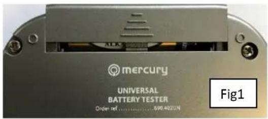 mercury UNIVERSAL BATTERY TESTER Order ref: 699.4020N Fig1
