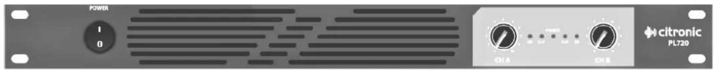 POWER I O CH A CH B citronic PL720