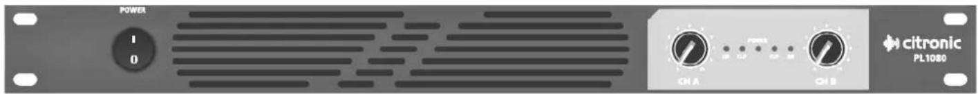 POWER I O citronic PL1080 CH A CH B