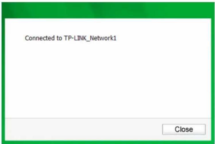 Connected to TP-LINK_Network1 Close