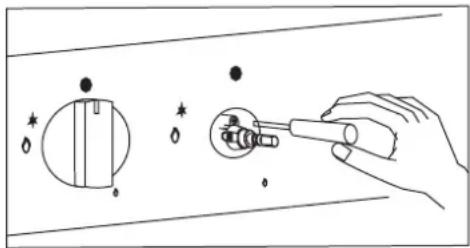 Euromaid EGE9TBK - SETTING THE MINIMUM FLAME - 1
