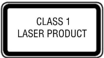 CLASS 1 LASER PRODUCT