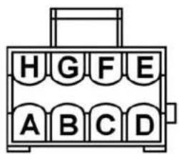 H G F E A B C D