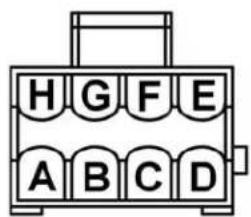 H G F E A B C D