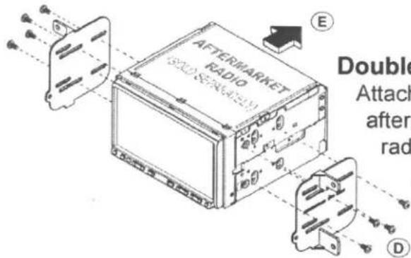 AFTERMARKET RADIO E Double Attach after rad D