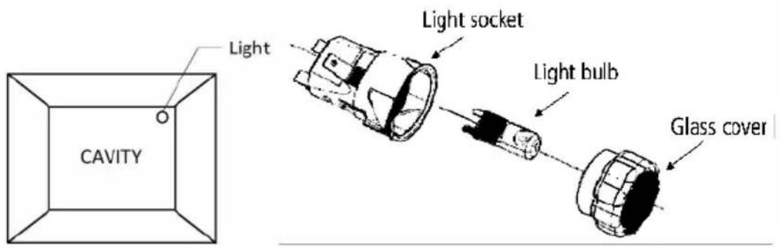 Light Light socket Light bulb Glass cover CAVITY