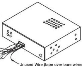 Unused Wire (tape over bare wires)