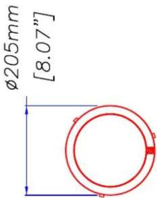 φ205mm [8.07"]