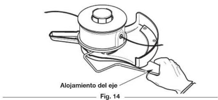 Alojamiento del eje Fig. 14