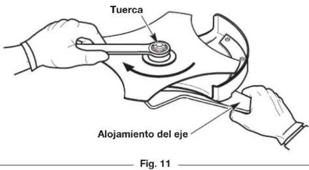 Tuerca Alojamiento del eje Fig. 11