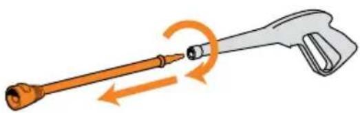 VAX PowerWash 3 Complete P86-P4-T - Removing a blockage in the lance and nozzles - 1
