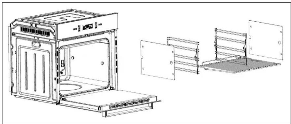 Caple C2106GM - SIDE RACKS AND CATALYTIC LINERS - 1