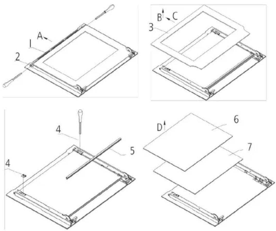 Caple C2403GM - REMOVING THE GLASS PANELS - 1