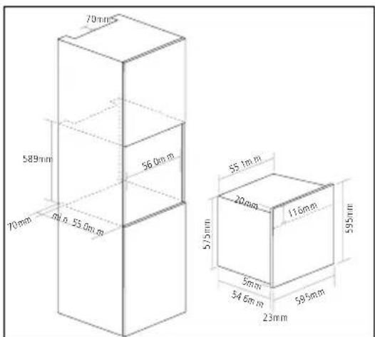 70mm 589mm 70mm m n 53.0m m 56.0m m 55.1m m 20mm 575mm 5mm 54.6m m 595mm 23mm