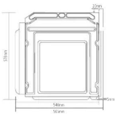 20mm 576mm 540mm 565mm 5mm