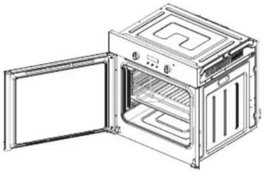 Caple C2220 - REMOVING AND REVERSING THE OVEN DOOR - 1