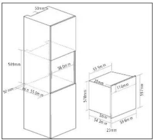 50 mm 589 mm 56.0 mm 50 mm 55.0 mm 55.5 mm 20 mm 11.6 mm 578 mm 54.3 mm 59.6 mm 23 mm