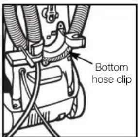 Bottom hose clip