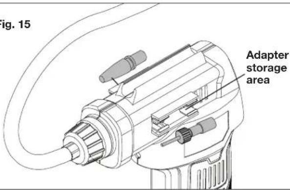 Fig. 15 Adapter storage area