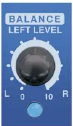 BALANCE LEFT LEVEL L 0 10 R
