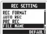 ZOOM APH-2n - Setting how fi les are named Stereo fi les only - 4