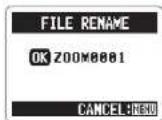 ZOOM APH-2n - Changing fi le names Stereo fi les only - 5