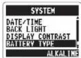 ZOOM APH-2n - Setting the battery type - 2