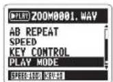 ZOOM APH-2n - Changing the play mode - 1