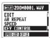 ZOOM APH-2n - Adjusting the playback pitch (KEY CONTROL) - 1