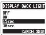 ZOOM APH-2n - Changing the display backlight time - 6