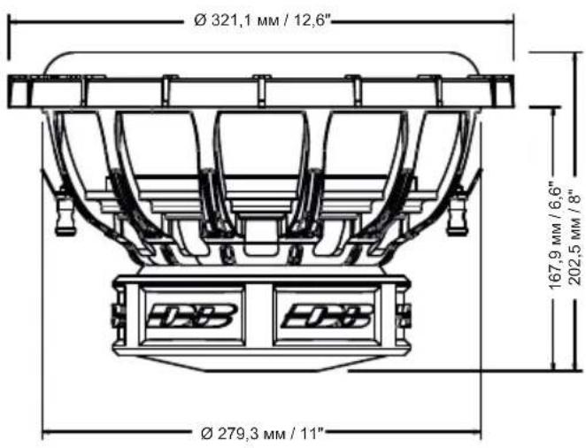 Ø 321,1 MM / 12,6" Ø 279,3 MM / 11" 167,9 MM / 6,6" 202,5 MM / 8"