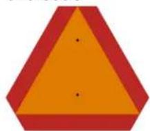 KUBOTA RA108CR - Slow Moving Vehicle Reflector - 1