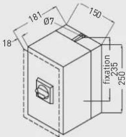 18 Ø7 181 150 fixation 235 250