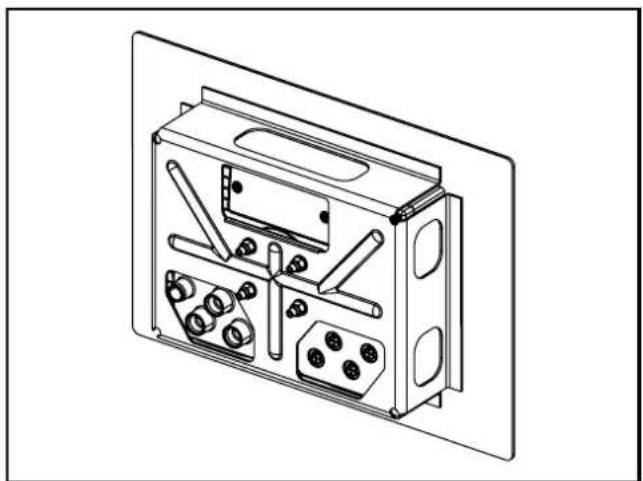 IFM EC2110 - Panel mounting using the mounting frame - 2