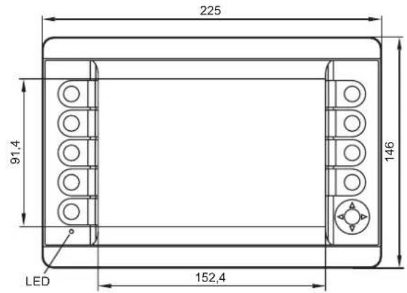 225 91,4 LED 152,4 146
