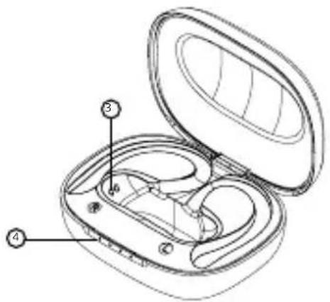 Technical diagram of an open dental implant with numbered parts labeled 3, 4, and 6
