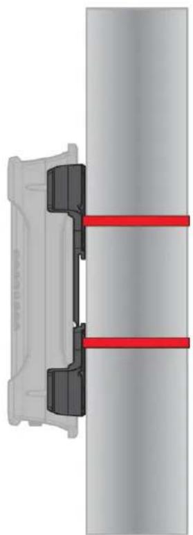 Netcomm NTC-6200-02 - Pole mount using DIN rail bracket - 1