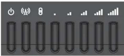 Control panel interface icons including power, current, and bar chart symbols