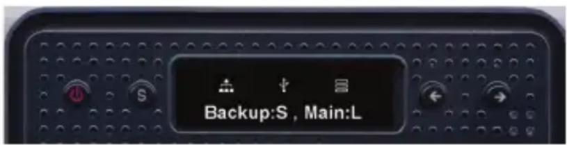 Backup:S, Main:L