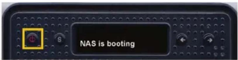 NAS is booting