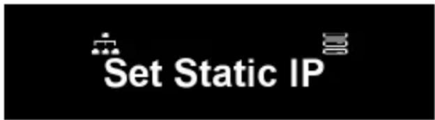 Set Static IP