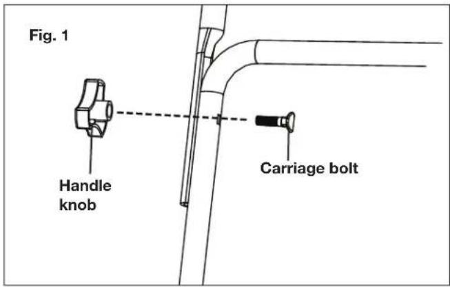 Fig. 1 Handle knob Carriage bolt