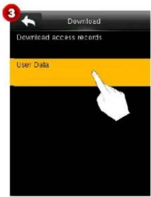 Download Download access records User Data