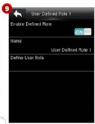 User Defined Role 1 Enable Defined Role Name User Defined Role 1 Define User Role