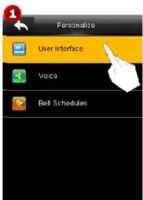 Personalize User Interface Voice Bell Schedules